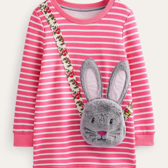 NWT Mini Boden Appliqué Pocket Tunic - Picture 1 of 6